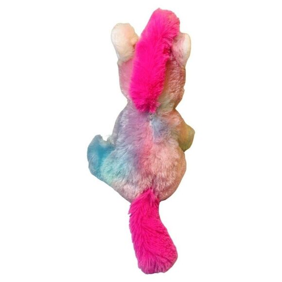 Unicorn Rainbow Pink Mane Tail Plush Goffa Stuffed Animal Toy 8" Soft Lovey - Picture 4 of 5